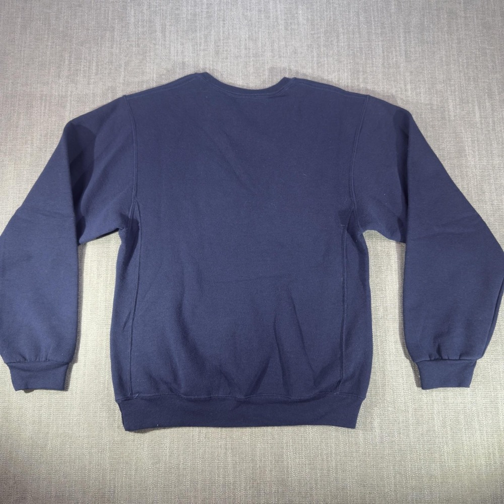 Russell Athletic Sweatshirt Mens Small Blue Crewneck Pullover Fleece Solid - Picture 5 of 6